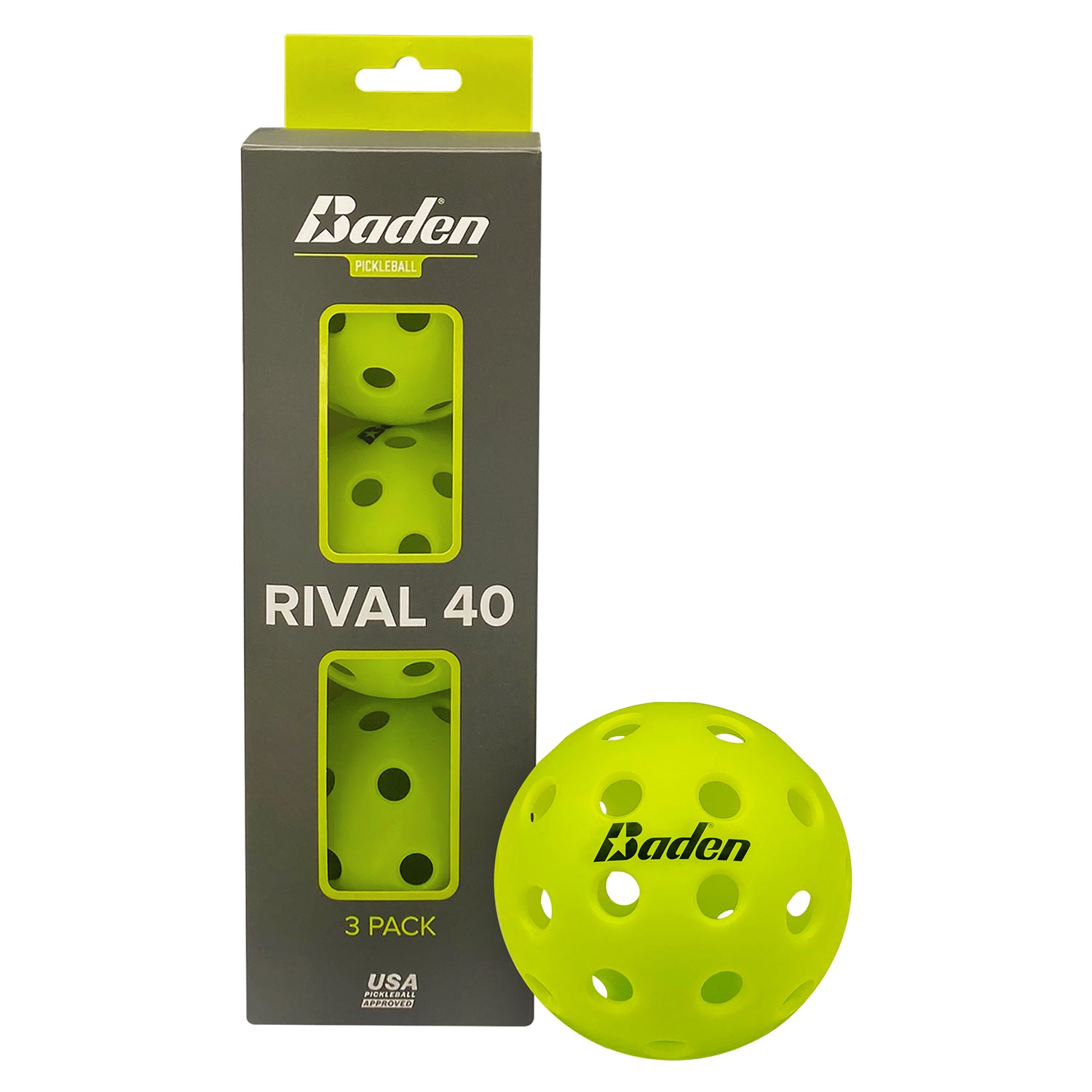 Rival 40 Pickleball 3-Pack – Baden Sports