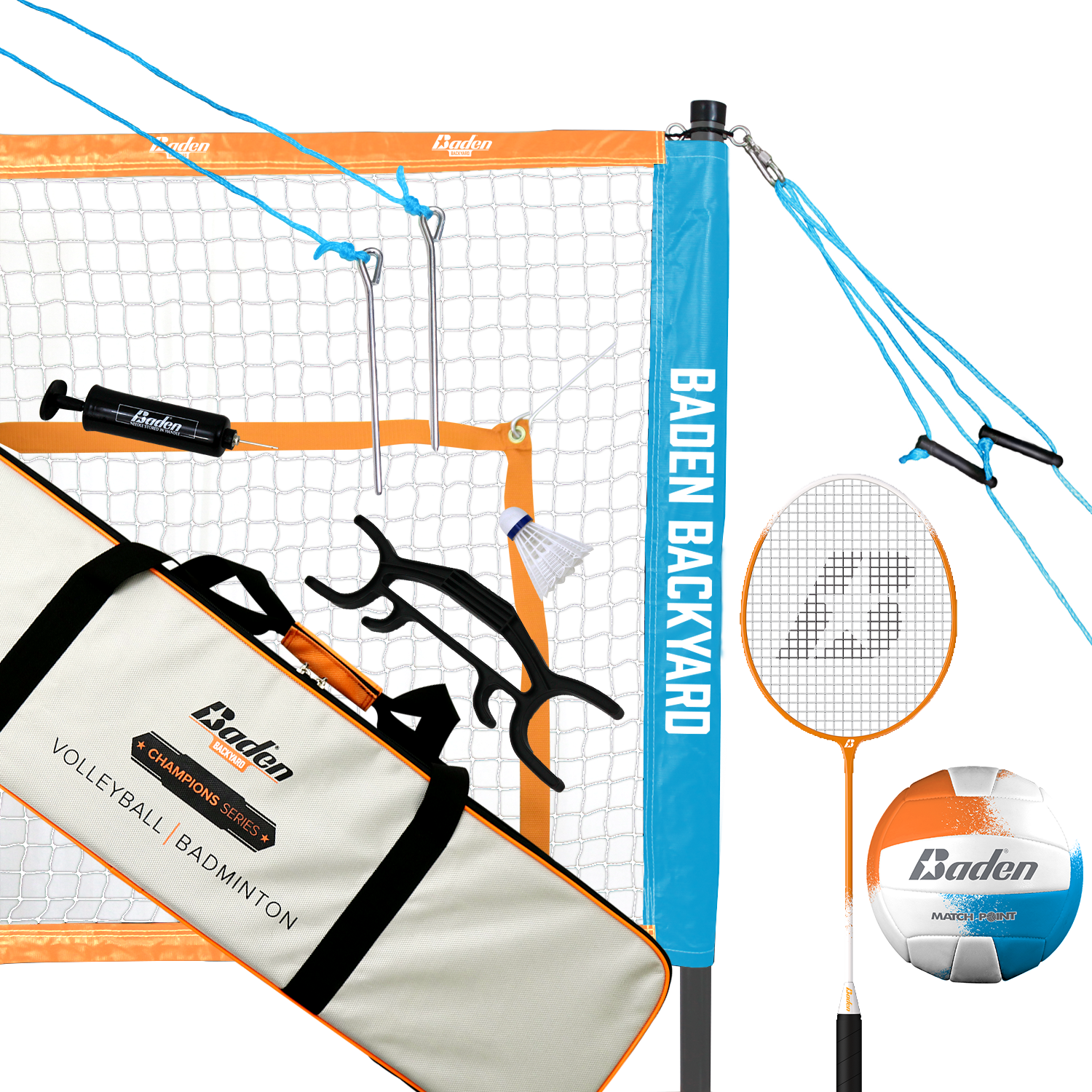 Champions Volleyball & Badminton Set – Baden Sports Champions Volleyball & Badminton Set – Baden Sports