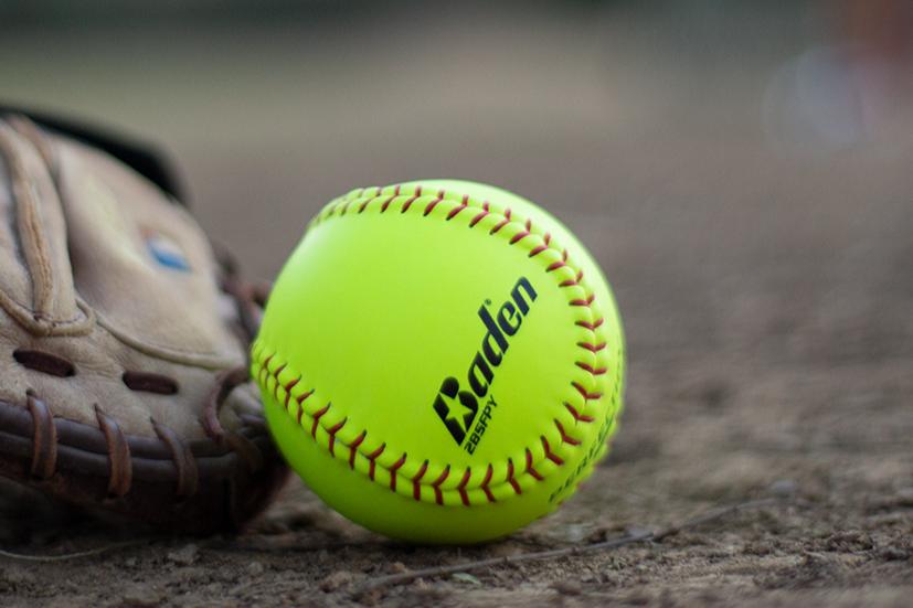 Softball Game Balls and Bats