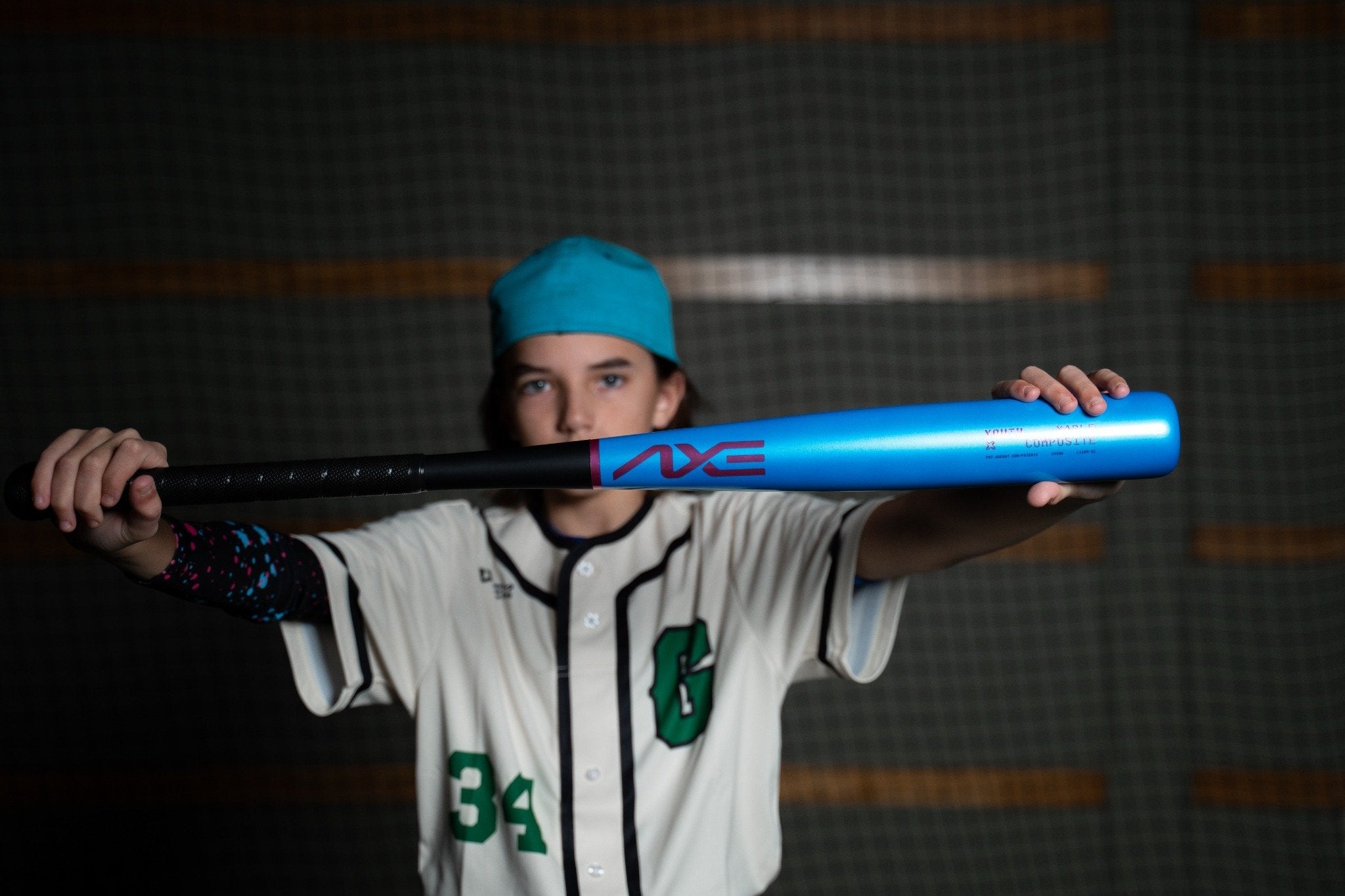 Axe Youth Pro Maple Composite Baseball Bat | Aqua Strike | Axe