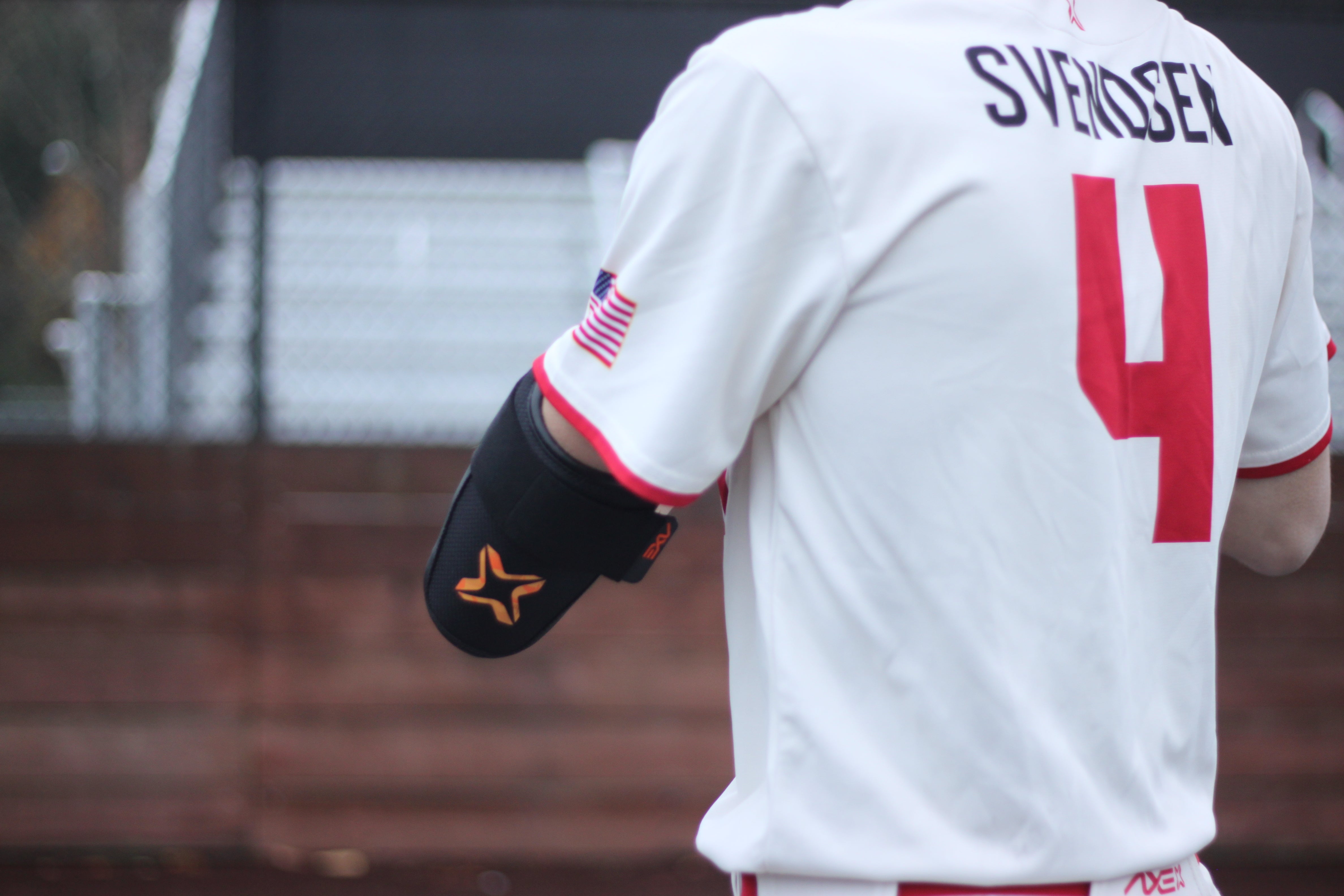 Axe Elbow Guards - Magma Orange