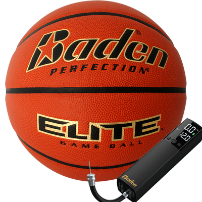Elite Game Basketball with SMART INFL8 Electric Ball Pump