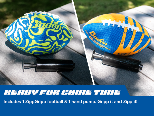 ZippGripp Mini Football – Tacky Grip, Pool & Backyard Play