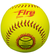 Fire Senior Slowpitch Softballs - 1 Dozen