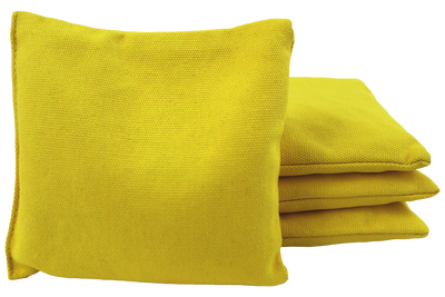 yellow cornhole bags